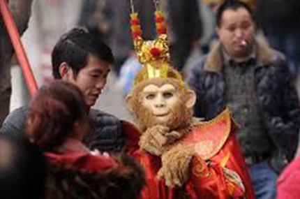 chinese new year, roving performers